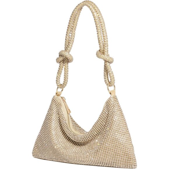 Rhinestone Purse for Women Evening Bag Glitter Sparkly Mini Handbags - Picture 4 of 9